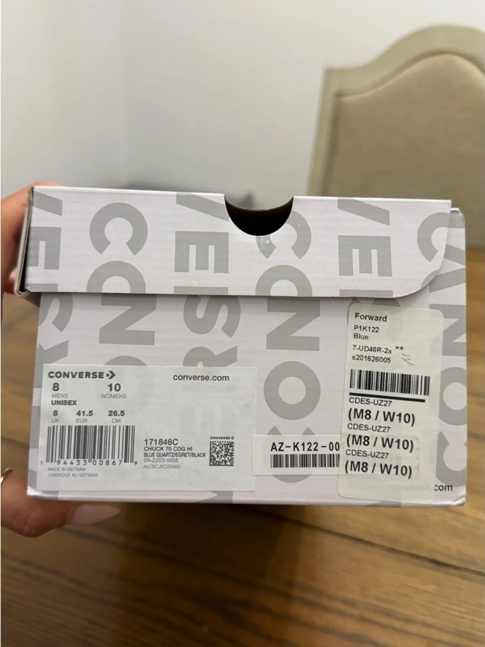 CdG PLAY x Converse Women's Chuck Taylor All Star Peek-A-Boo High-Top Sneakers